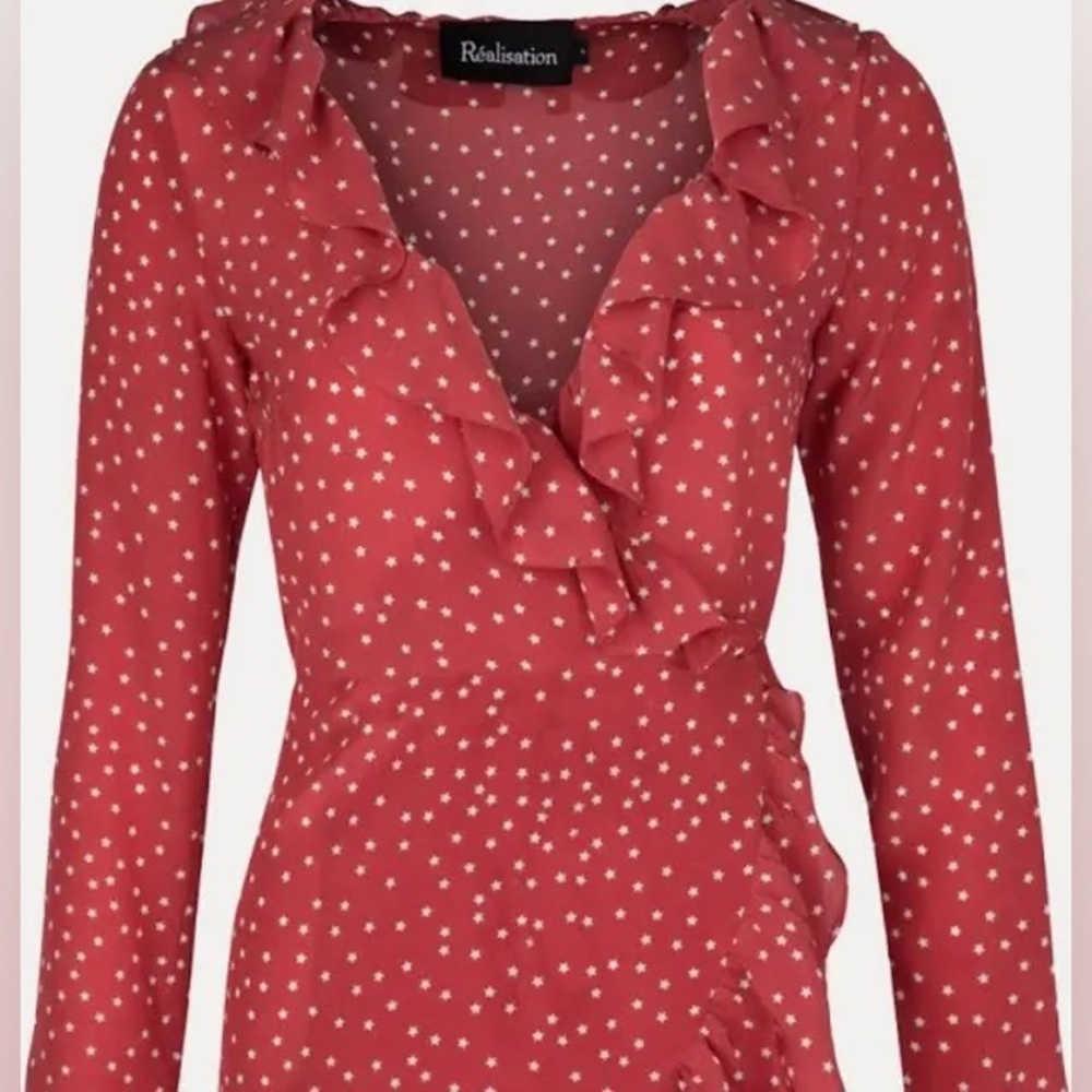 Realisation Alexandra Red Star Dress - EUC